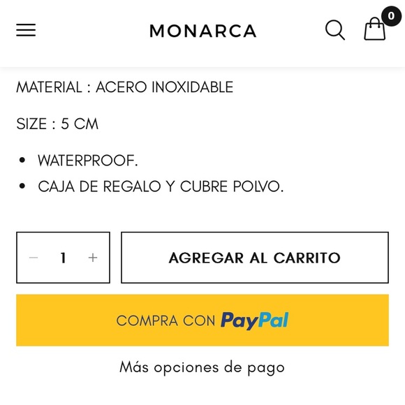 Monarca Gold Drop Earrings - Picture 2 of 3